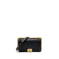CHANEL MEDIUM BOY BAG SMOOTH CALFSKIN BLACK GHW