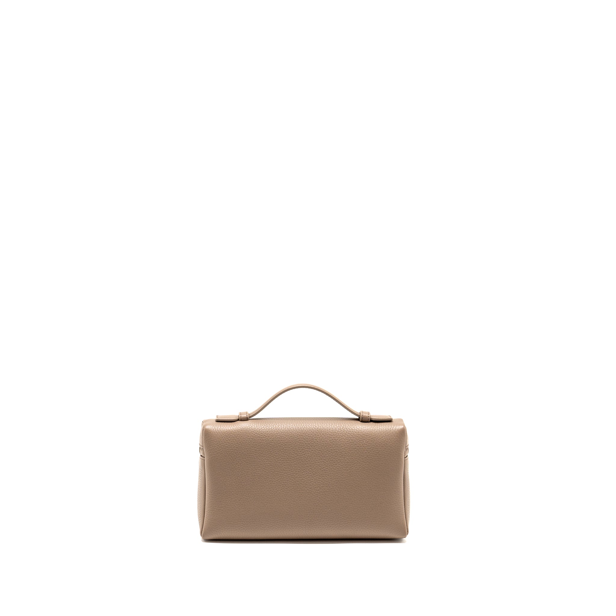 LORO PIANA EXTRA POCKET L19 GRAINED CALFSKIN WARM MASTIC SHW