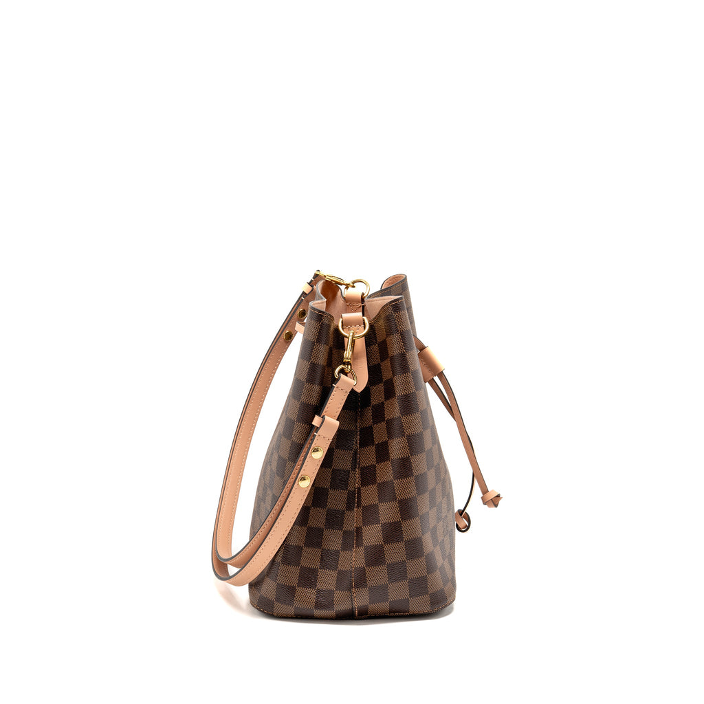LOUIS VUITTON NEO NOE DAMIER EBENE CANVAS LIGHT PINK GHW