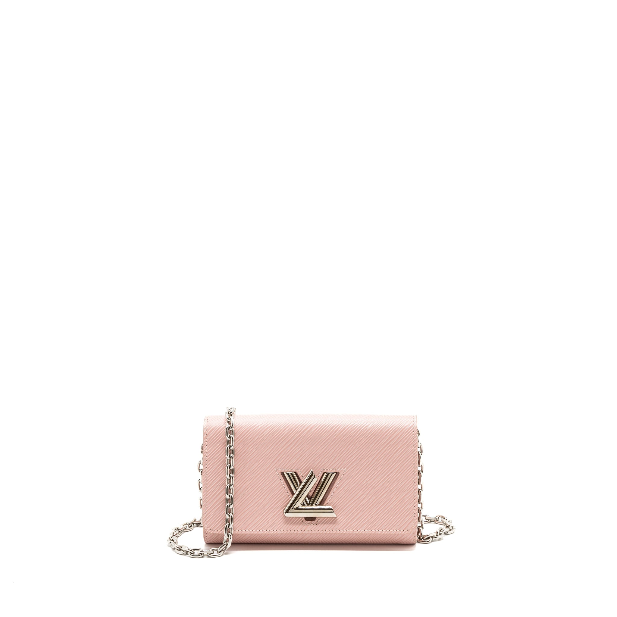 LOUIS VUITTON TWIST CHAIN POUCH EPI ROSE BALLERINE SHW