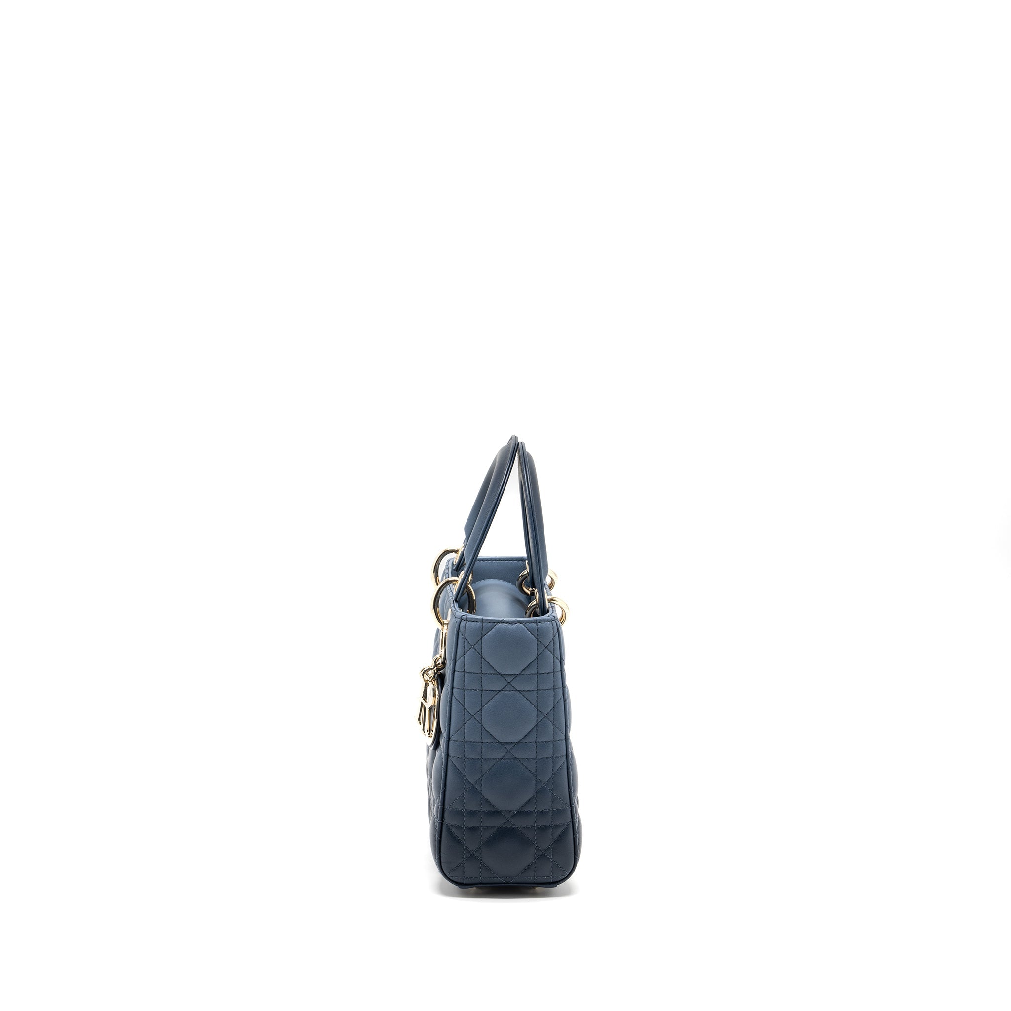 DIOR MY ABC DIOR SMALL LADY DIOR CANNAGE LAMBSKIN BLUE GRADIENT LGHW