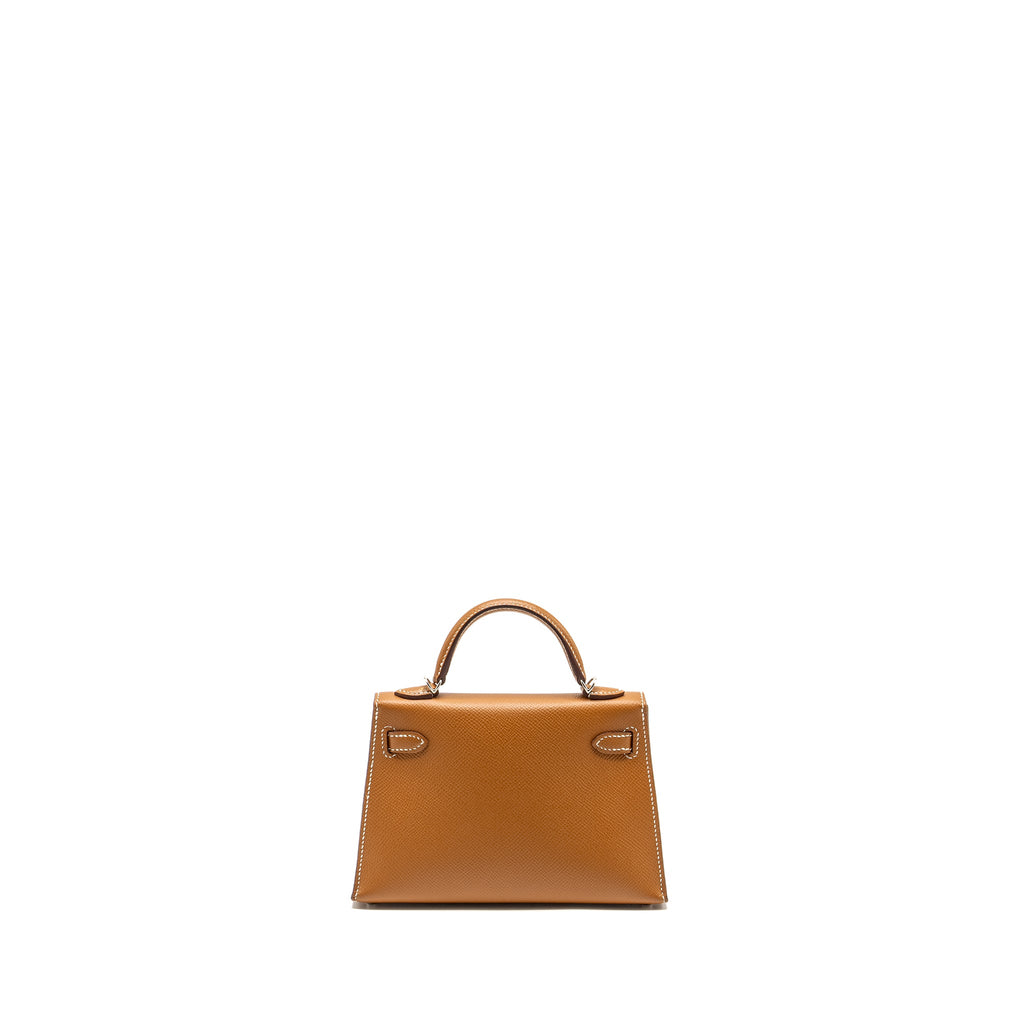 HERMES MINI KELLY II EPSOM GOLD SHW