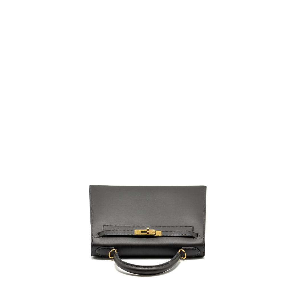 HERMES KELLY28 SOMBRERO EBENE GHW