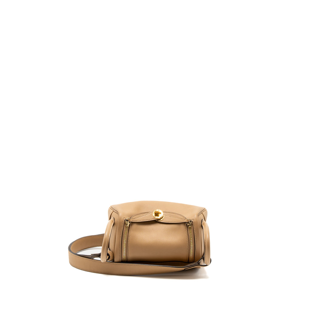 HERMES MINI LINDY SWIFT CHAI/MAUVE SYLVESTRE GHW