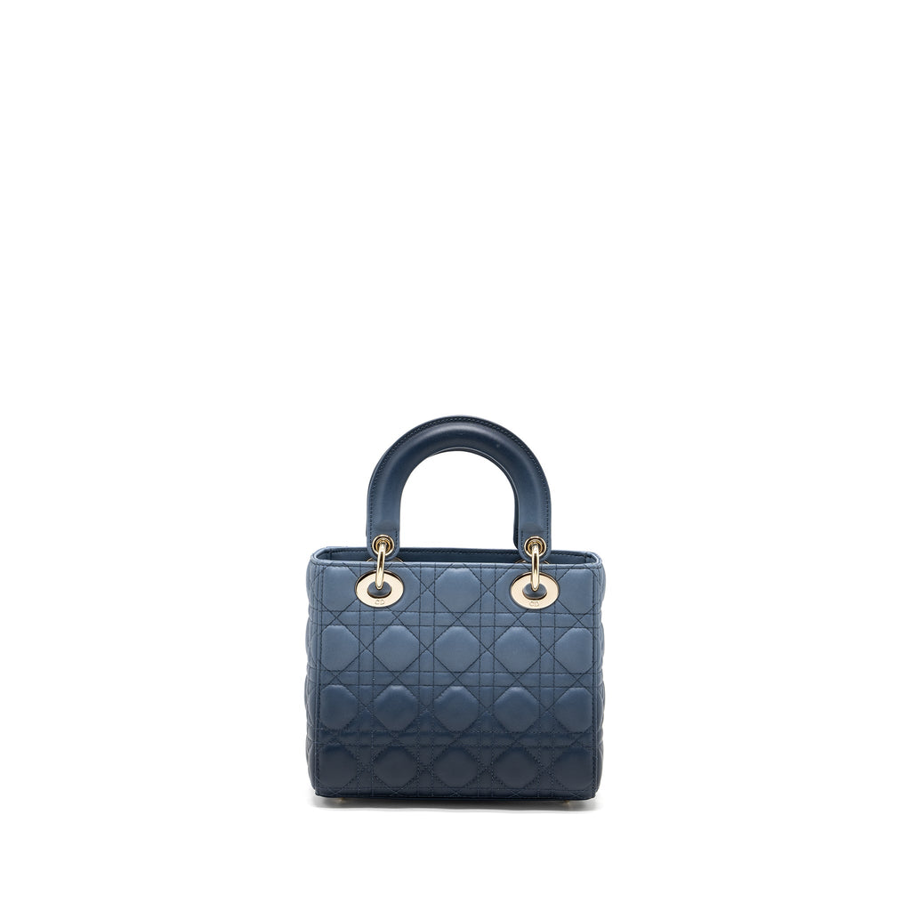 DIOR MY ABC DIOR SMALL LADY DIOR CANNAGE LAMBSKIN BLUE GRADIENT LGHW