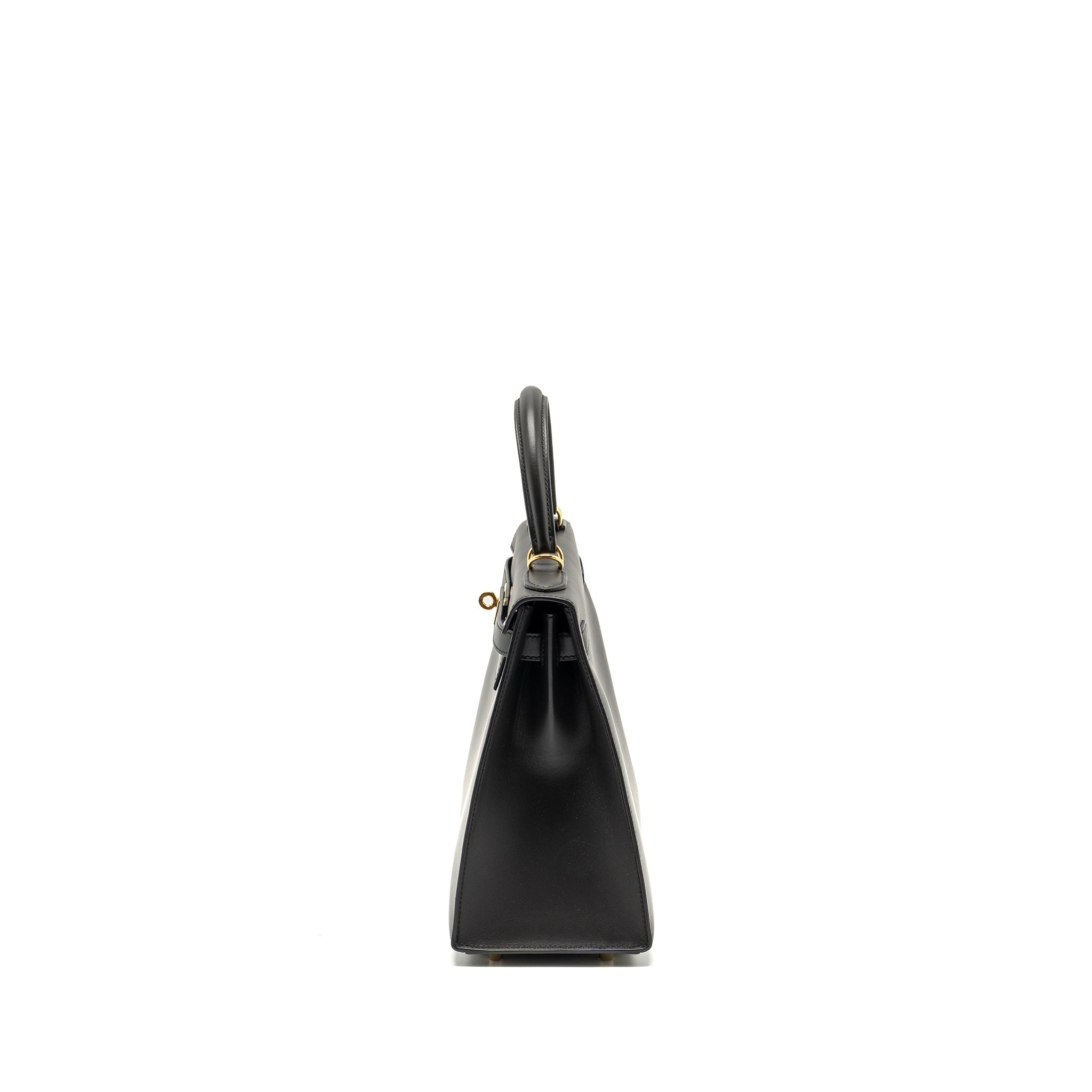 HERMES KELLY28 SOMBRERO EBENE GHW