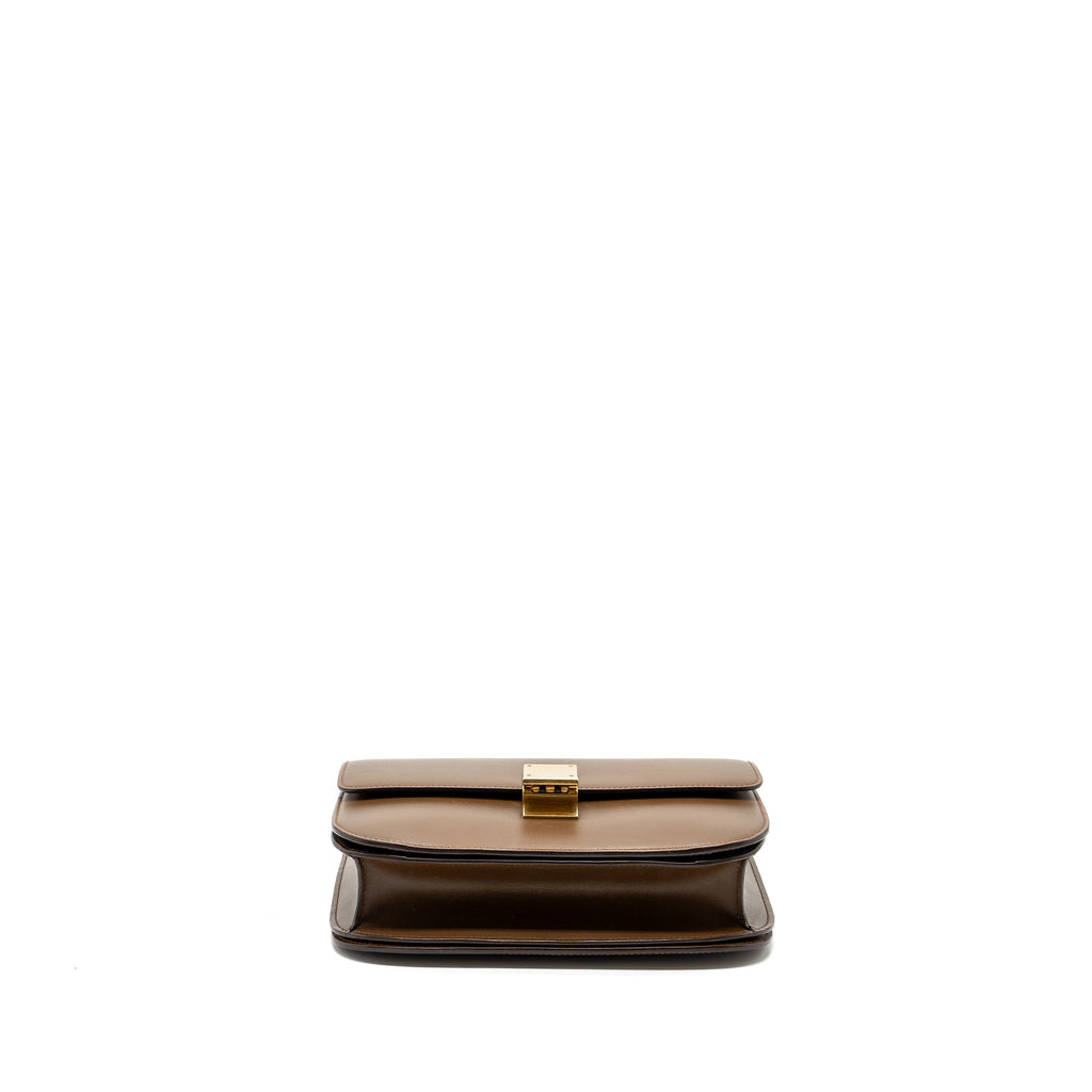 CELINE CLASSIC MEDIUM BOX CALFSKIN TAN GHW