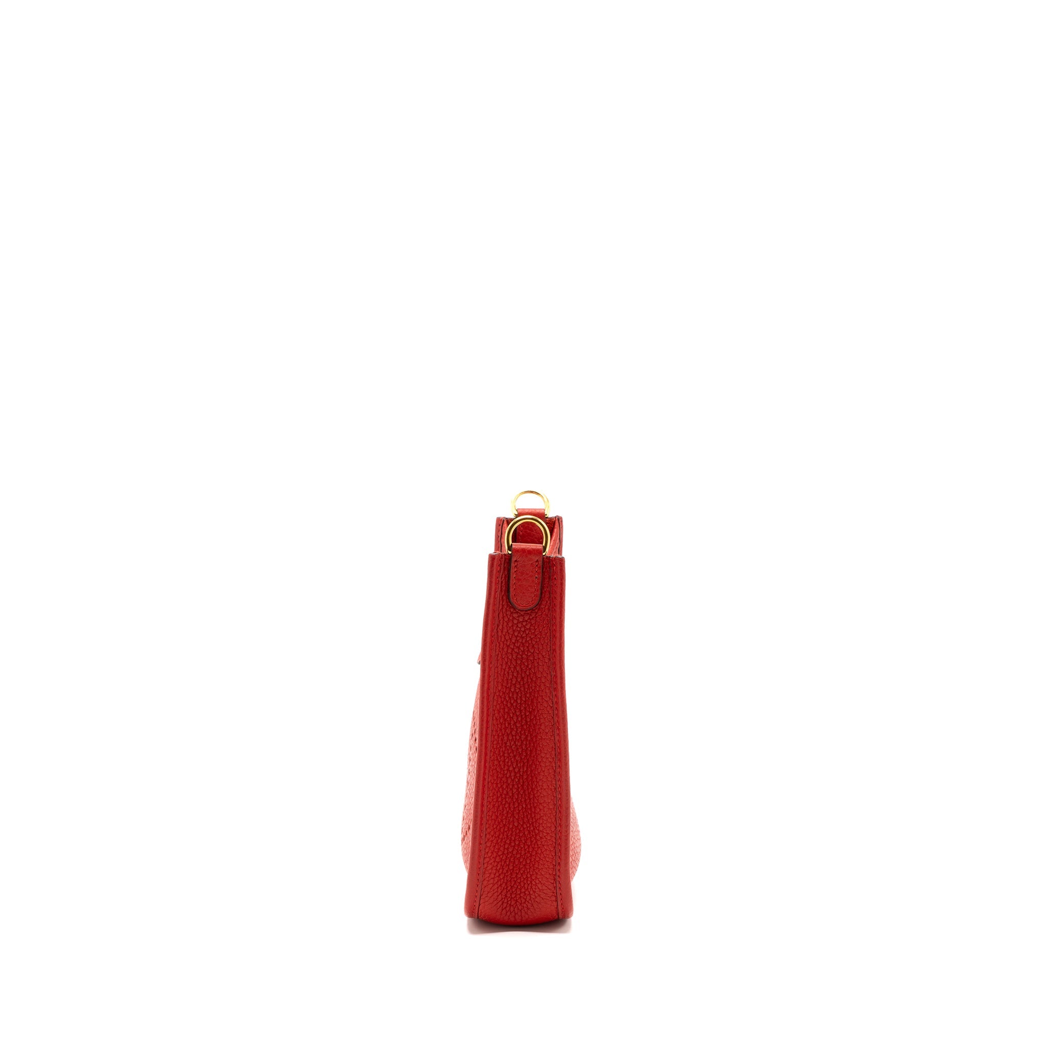 HERMES MINI EVELYNE CLEMENCE ROUGE DE COEUR GHW