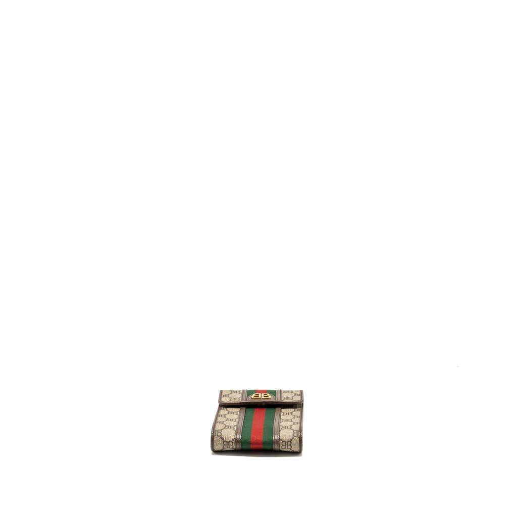 GUCCI X BALENCIAGA THE HACKER PROJECT PHONE CROSSBODY BAG CANVAS/LEATHER BROWN/MULTICOLOUR GHW