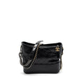 CHANEL LARGE GABRIELLE HOBO BAG  AGED CALFSKIN BLACK MULTICOLOUR HARDWARE