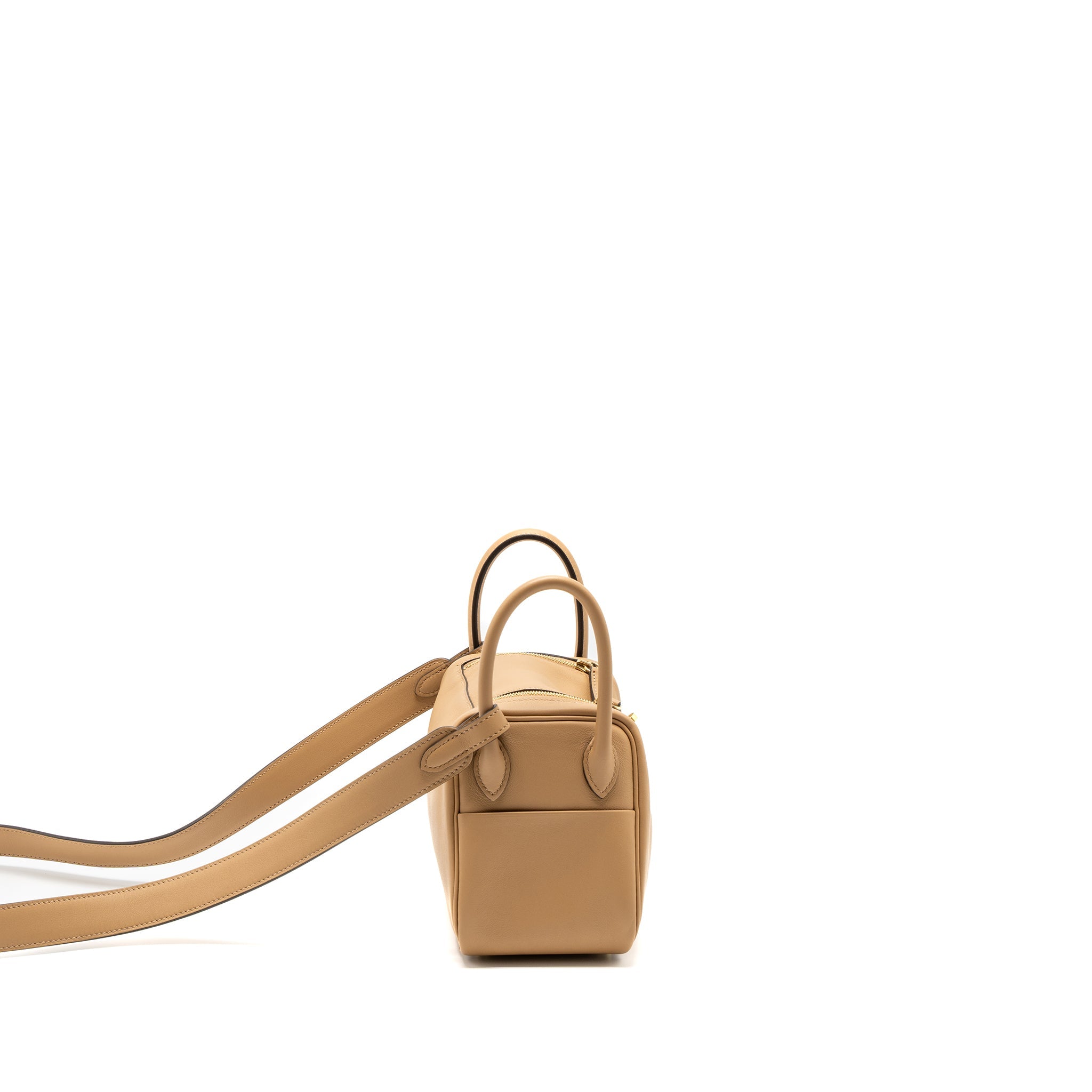 HERMES MINI LINDY SWIFT CHAI/MAUVE SYLVESTRE GHW