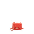 CHANEL MINI SQUARE FLAP BAG LAMBSKIN CORAL PINK GHW