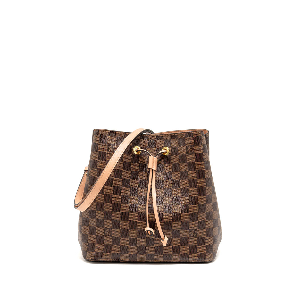 LOUIS VUITTON NEO NOE DAMIER EBENE CANVAS LIGHT PINK GHW
