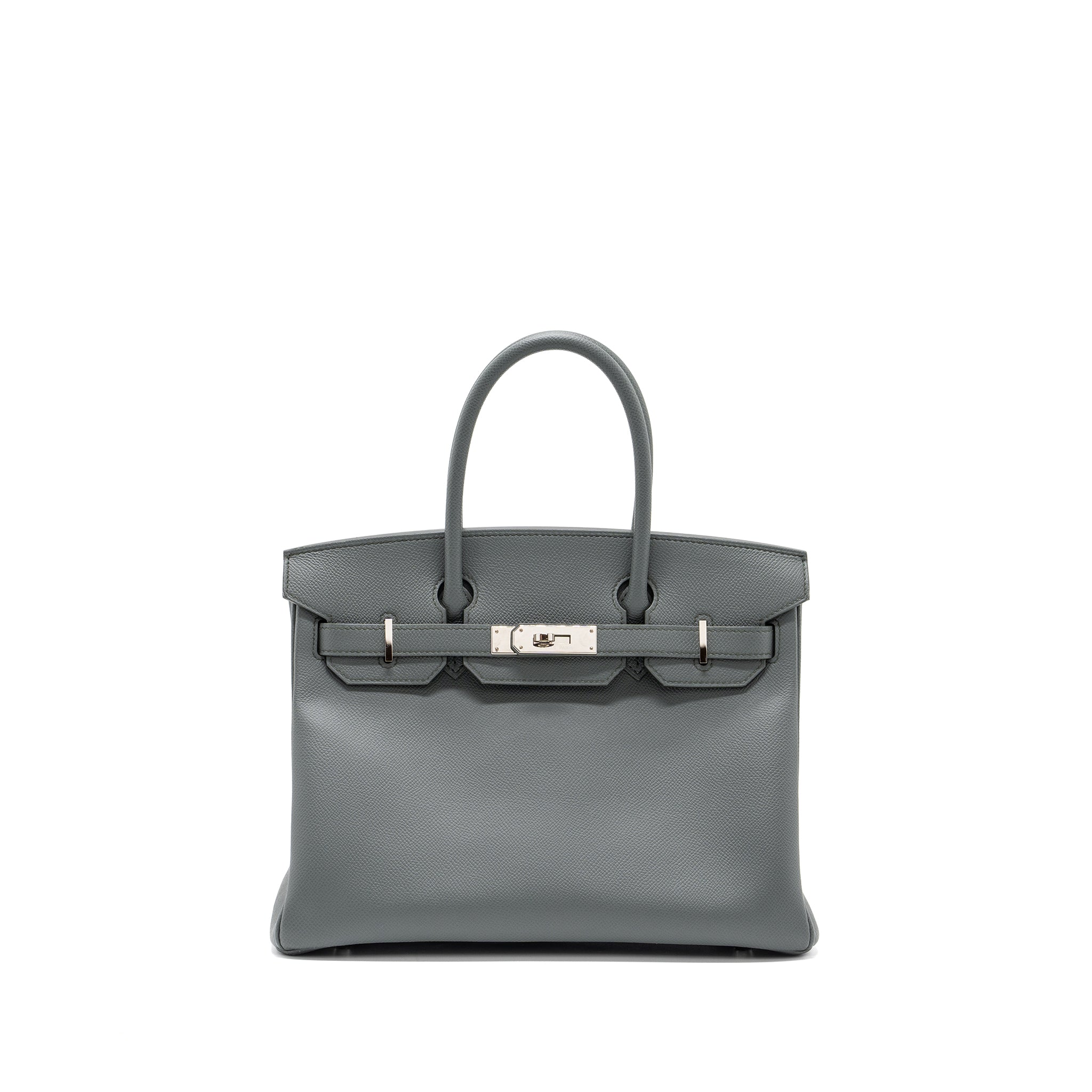 HERMES BIRKIN 30 EPSOM VERT AMANDE SHW