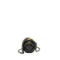 CHANEL 19 ROUND CLUTCH WITH CHAIN LAMBSKIN BLACK WITH MULTICOLOR HARDWARE