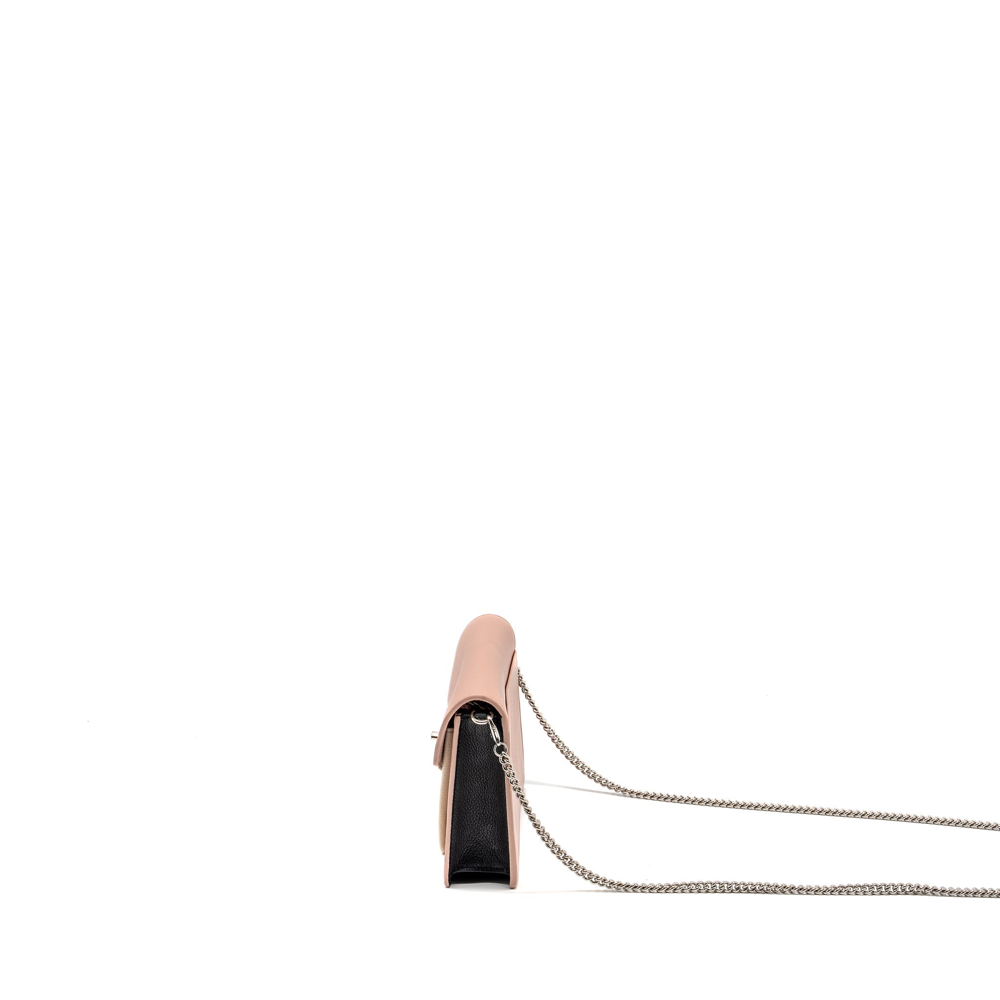 LOUIS VUITTON MY LOCK ME CHAIN POCHETTE CALFSKIN PINK/CREAMY WHITE SHW