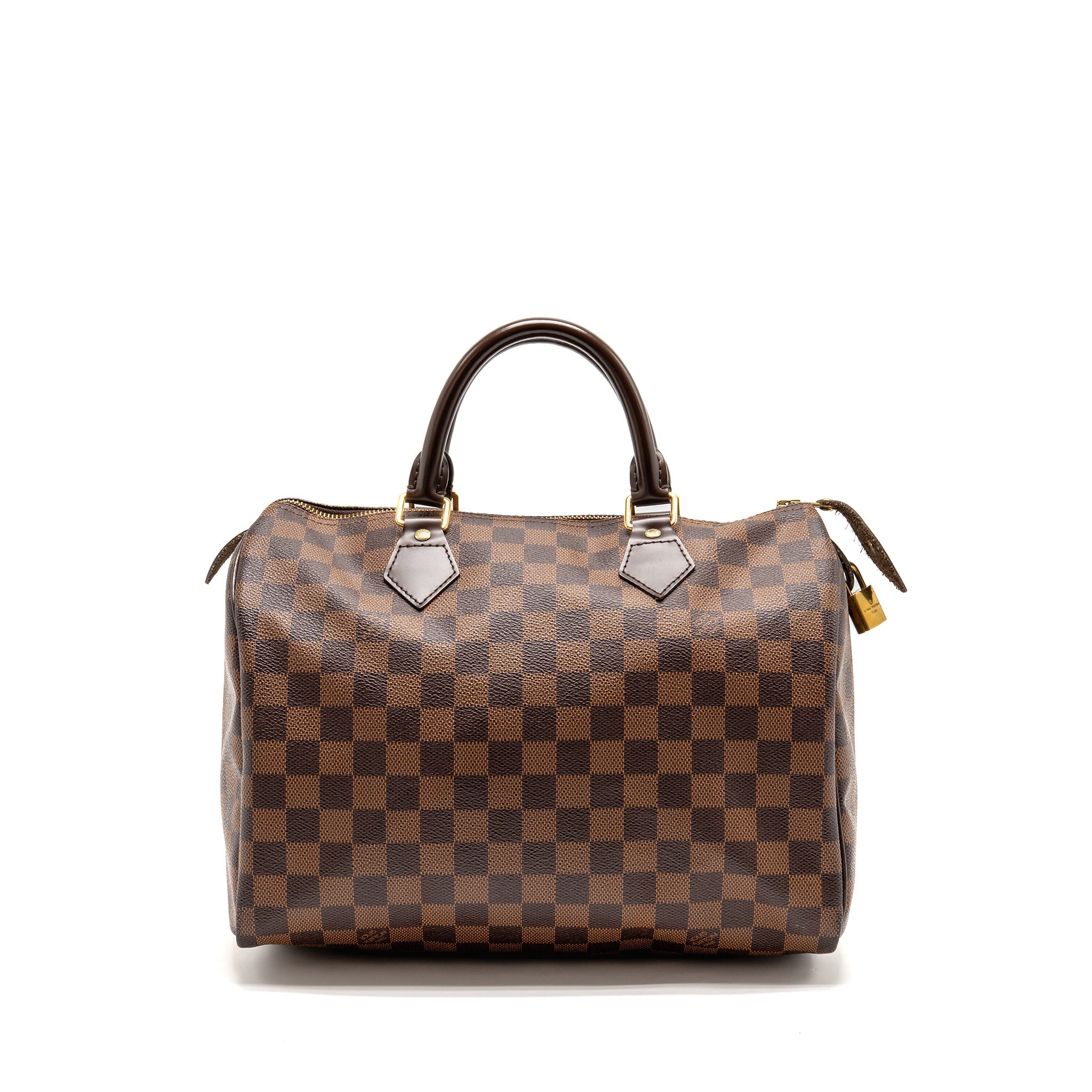 LOUIS VUITTON SPEEDY 30 DAMIER EBENE CANVAS GHW