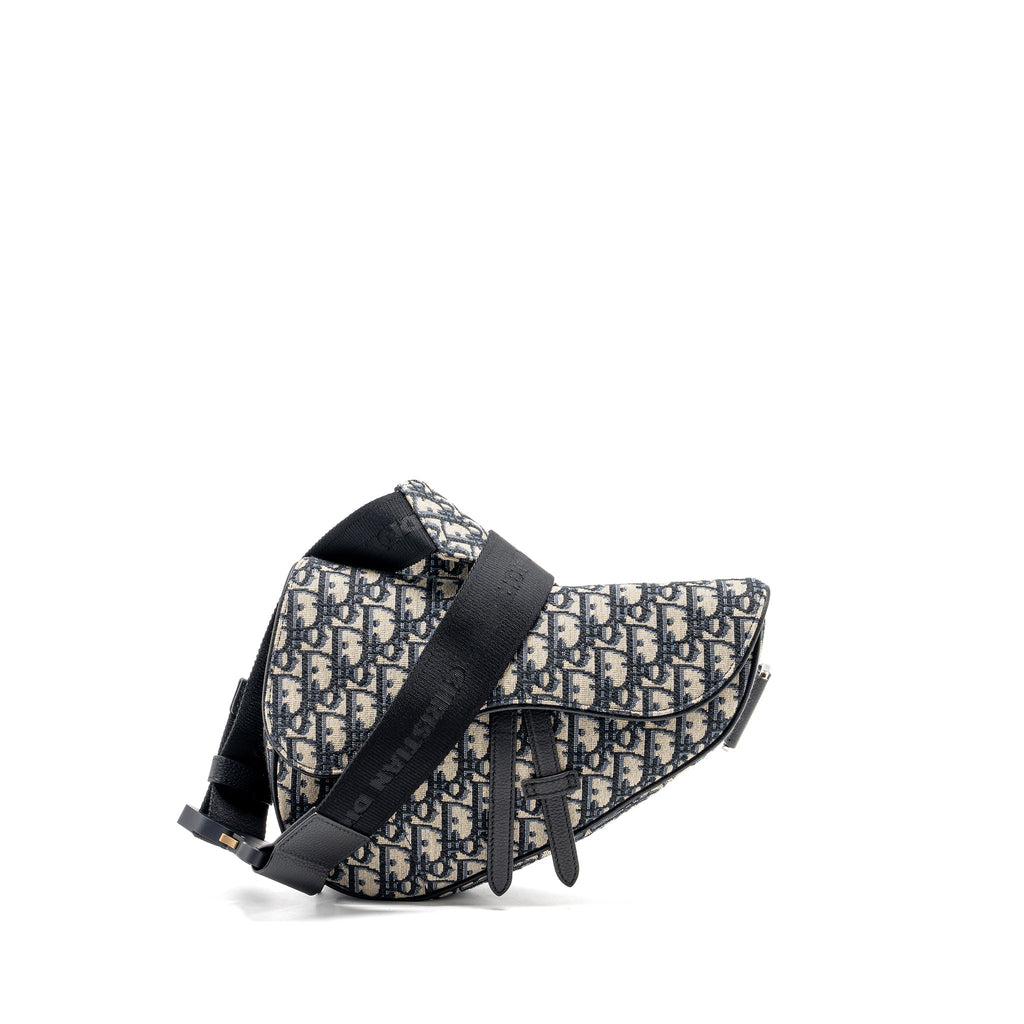 DIOR HOMME SADDLE BAG DIOR OBLIQUE JACQUARD MULTICOLOUR HARDWARE