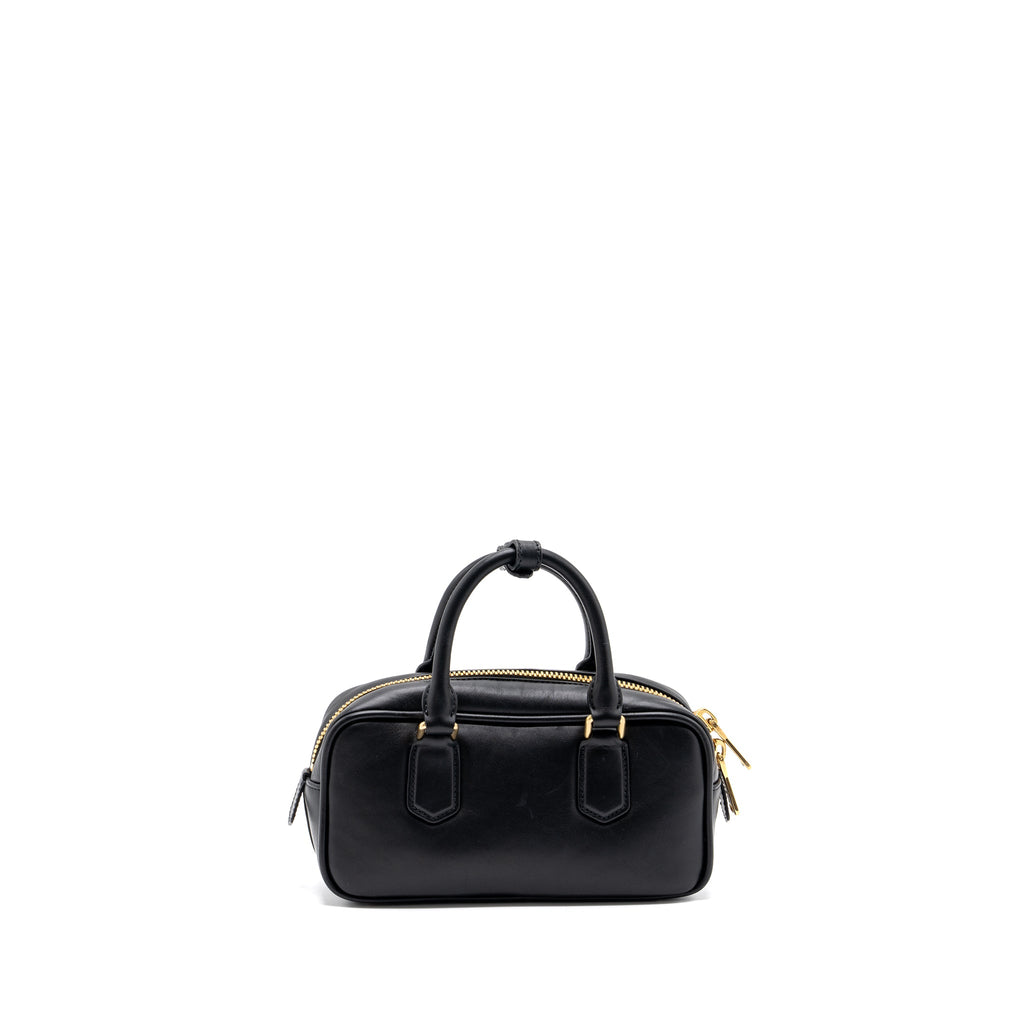 MIUMIU ARCADIE TOP HANDLE BAG BLACK GHW