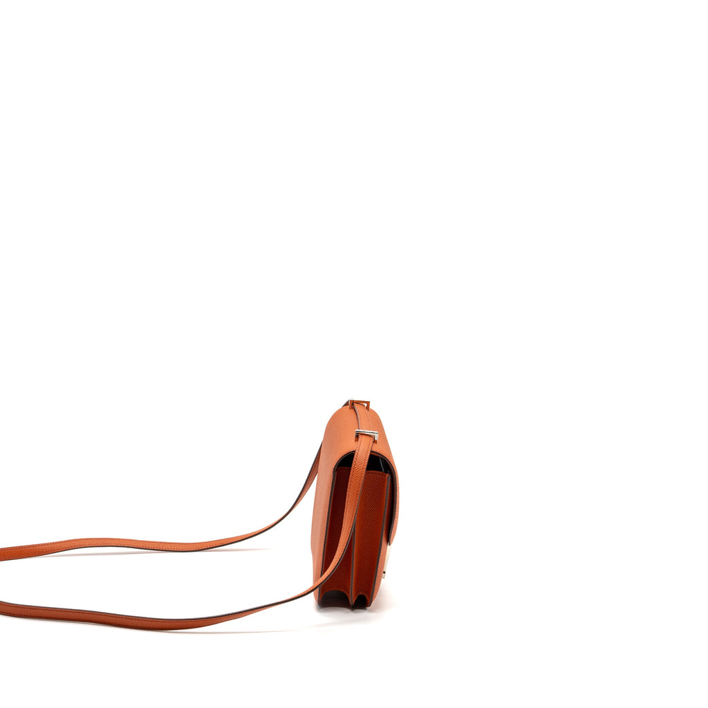 HERMES MINI CONSTANCE EPSOM TERRE BATTUE/ ROSE CONFETTI SHW