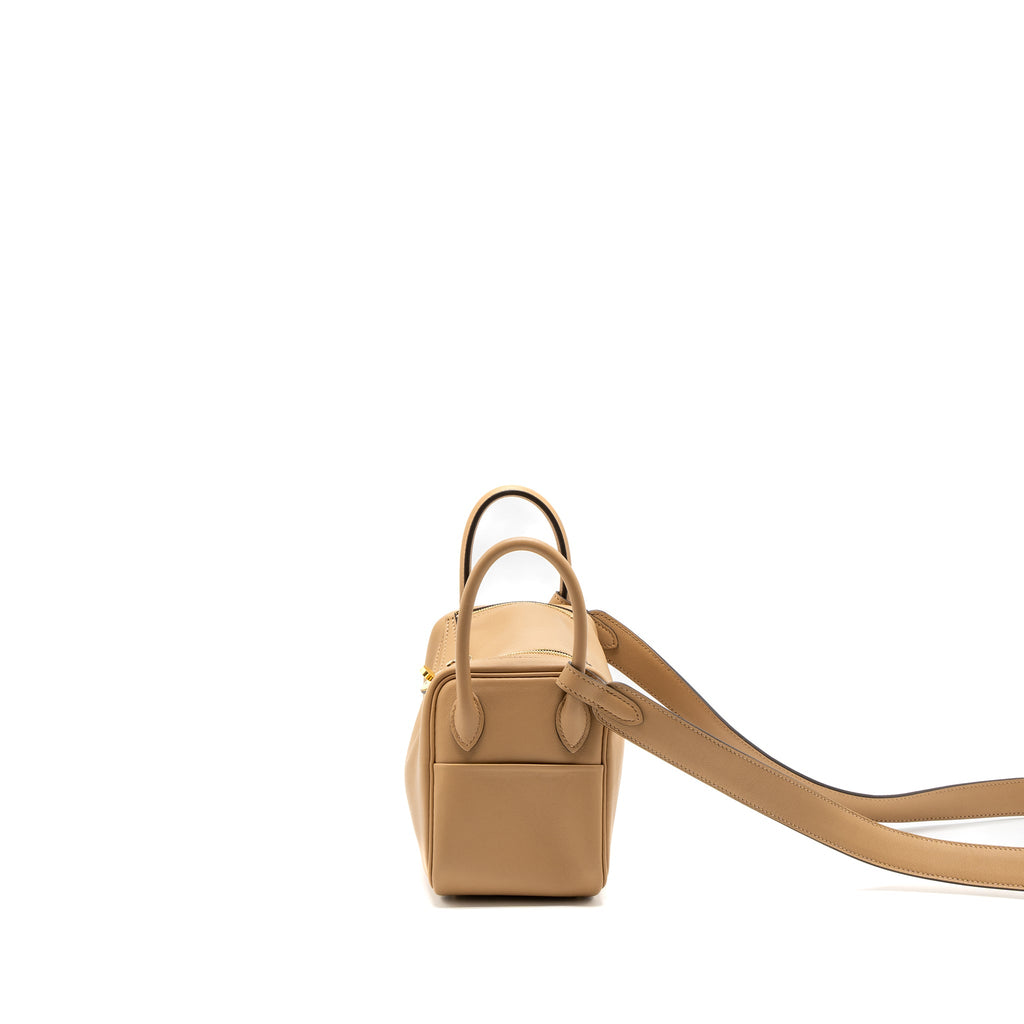 HERMES MINI LINDY SWIFT CHAI/MAUVE SYLVESTRE GHW