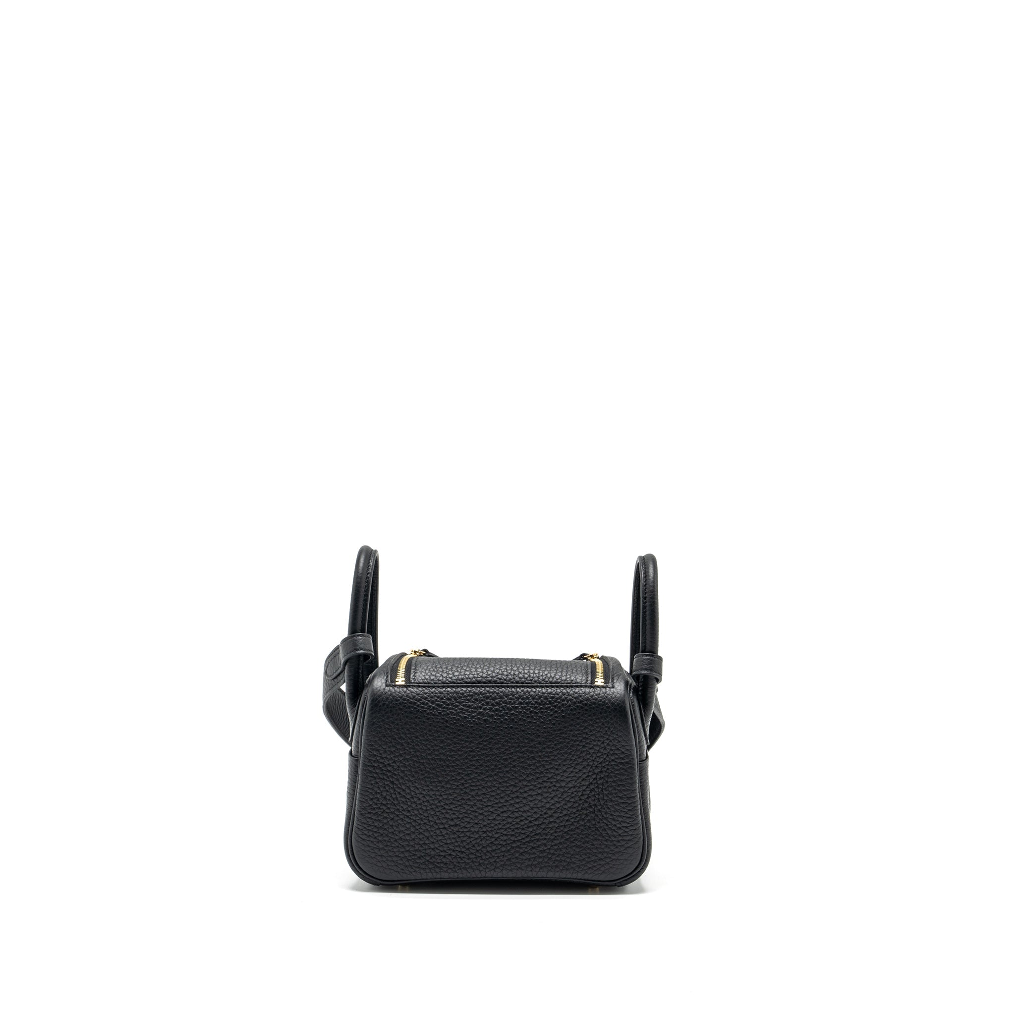 HERMES MINI LINDY CLEMENCE BLACK GHW