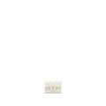 CHANEL CLASSIC FLAP CARD HOLDER CAVIAR WHITE LGHW (MICROCHIP)