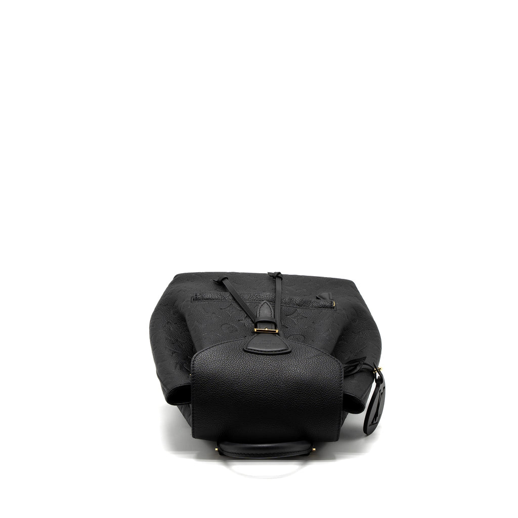 LOUIS VUITTON MONTSOURIS BACKPACK MONOGRAM EMPREINTE BLACK GHW (NEW VERSION)