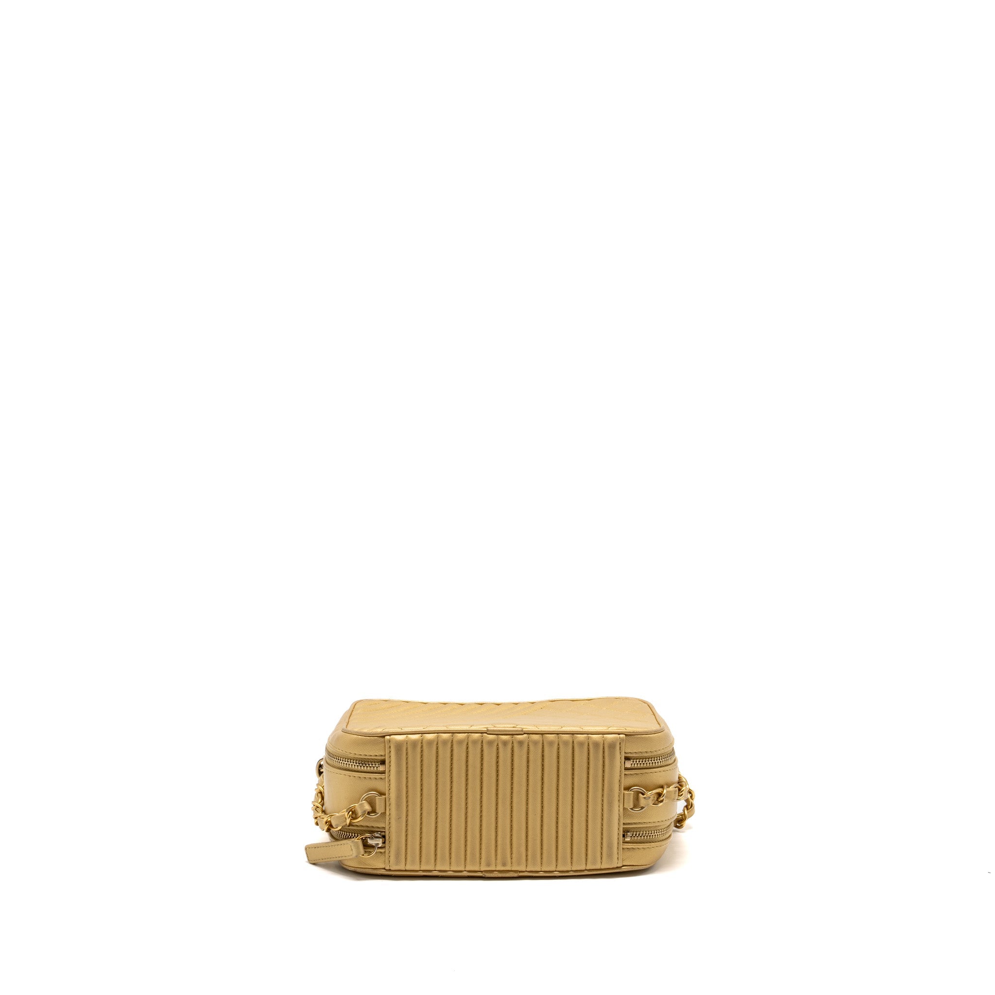 CHANEL COCO BOY CAMERA BAG LAMBSKIN GOLD GHW