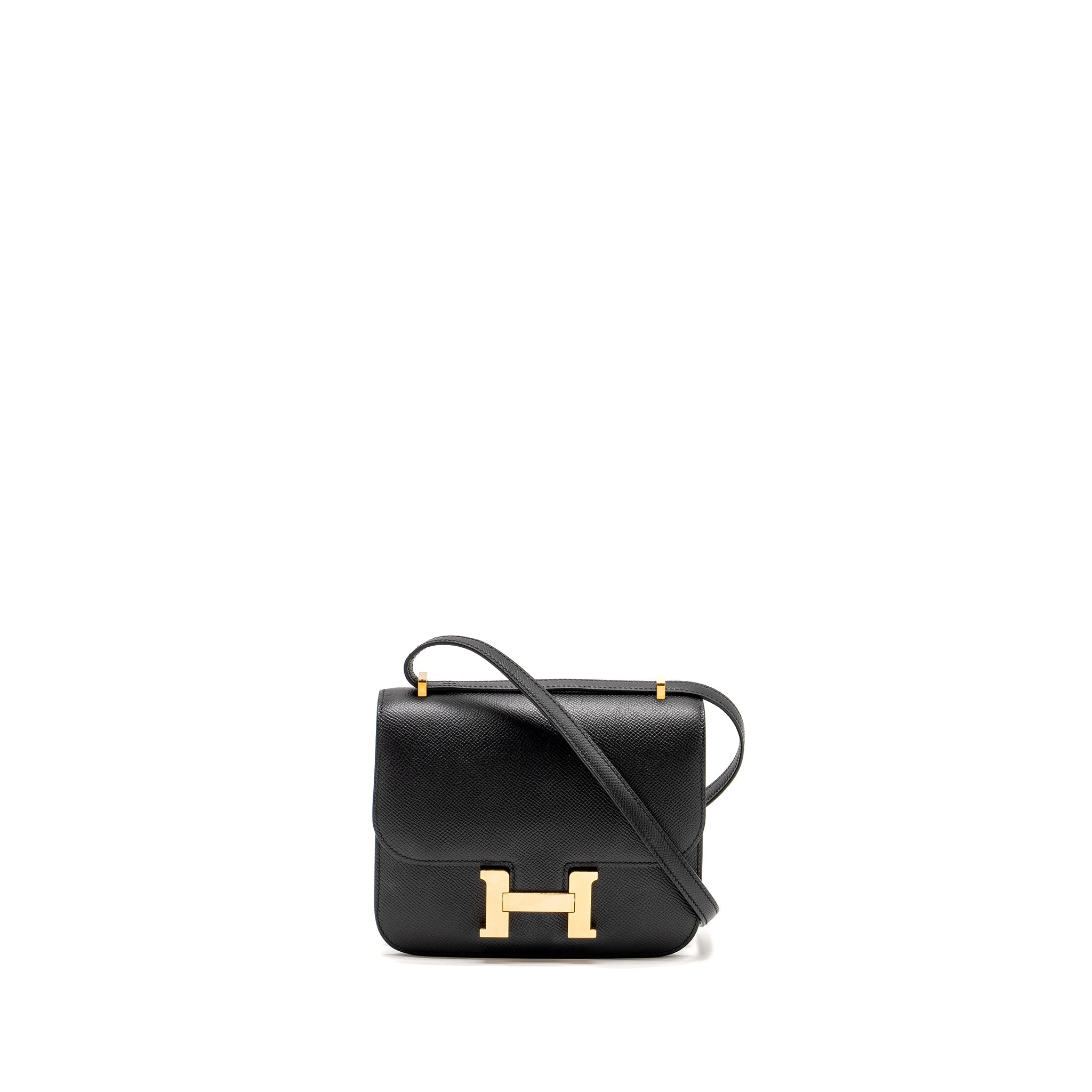 HERMES MINI CONSTANCE EPSOM BLACK RGHW