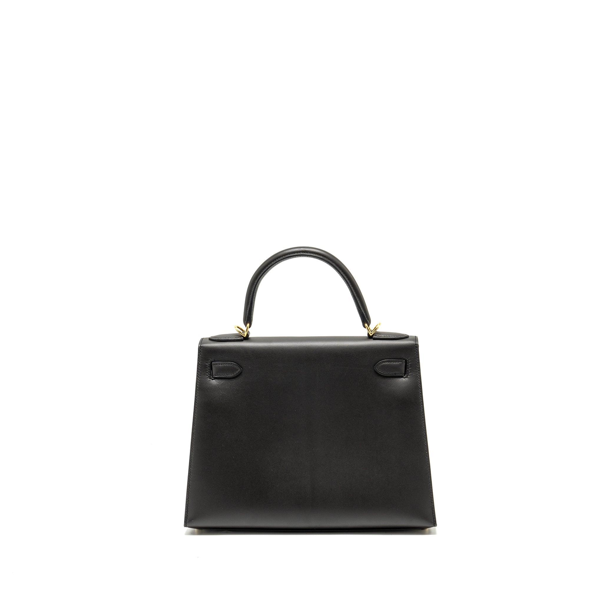 HERMES KELLY28 SOMBRERO EBENE GHW