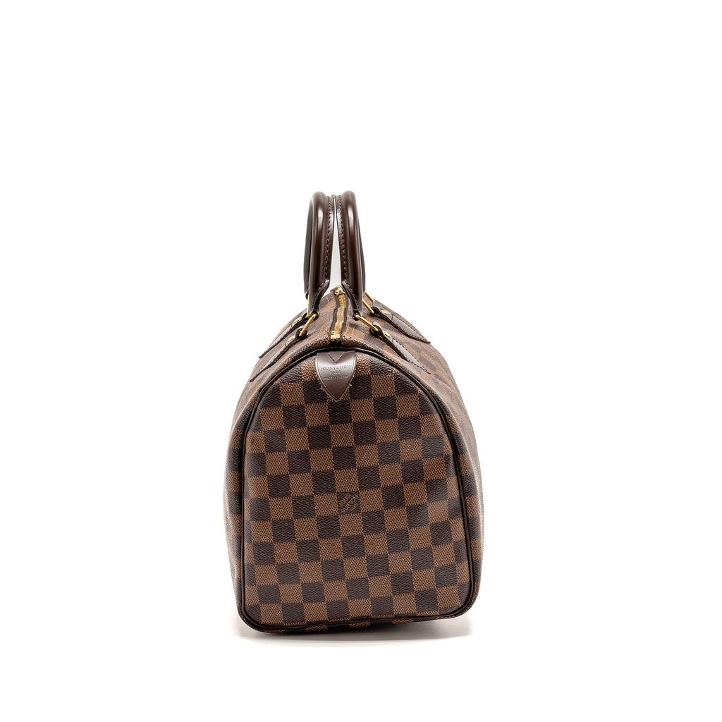 LOUIS VUITTON SPEEDY 30 DAMIER EBENE CANVAS GHW