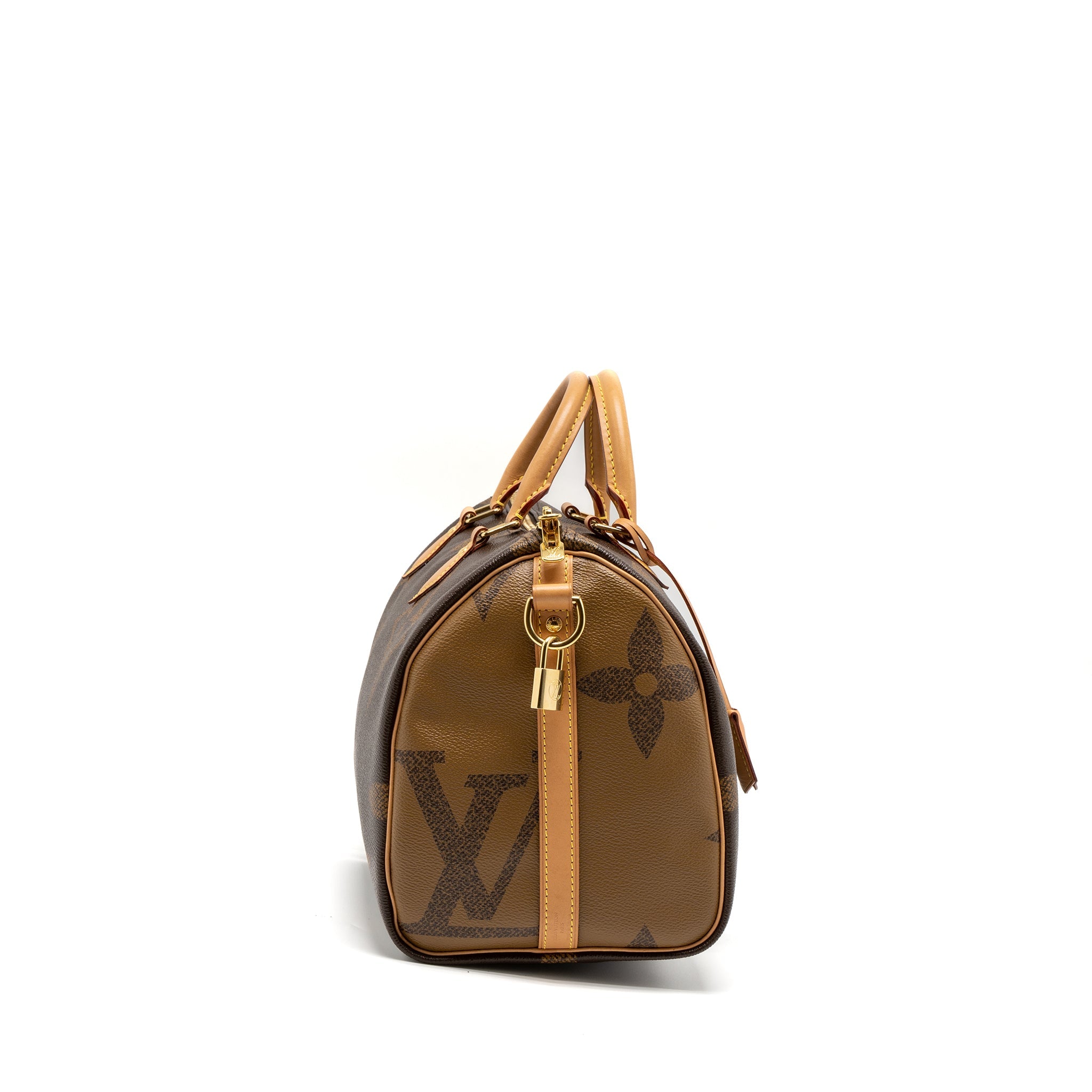 LOUIS VUITTON SPEEDY 30 BANDOULIERE GIANT MONOGRAM REVERSE CANVAS GHW