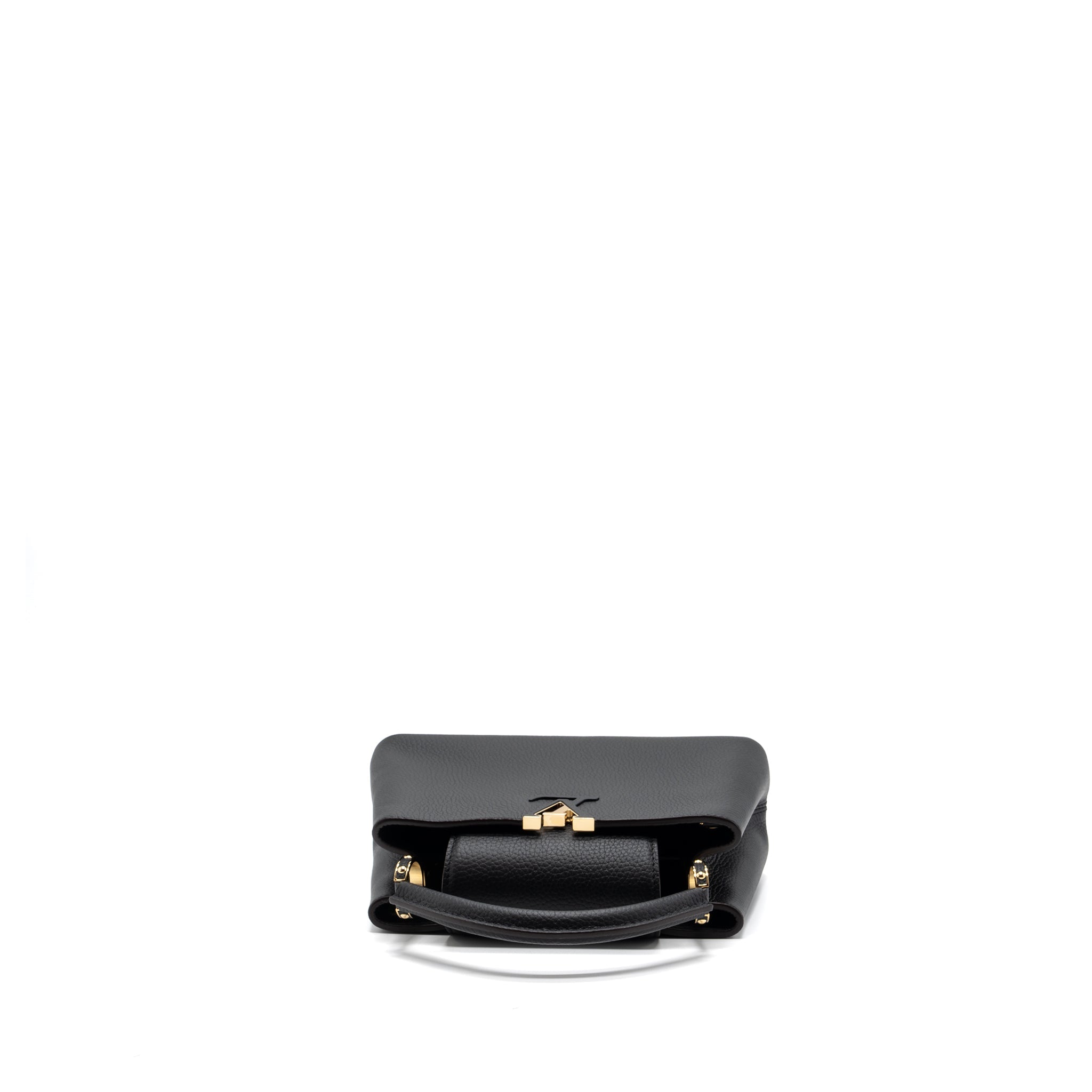 LOUIS VUITTON CAPUCINES BB TAURILLON BLACK GHW(NEW VERSION)