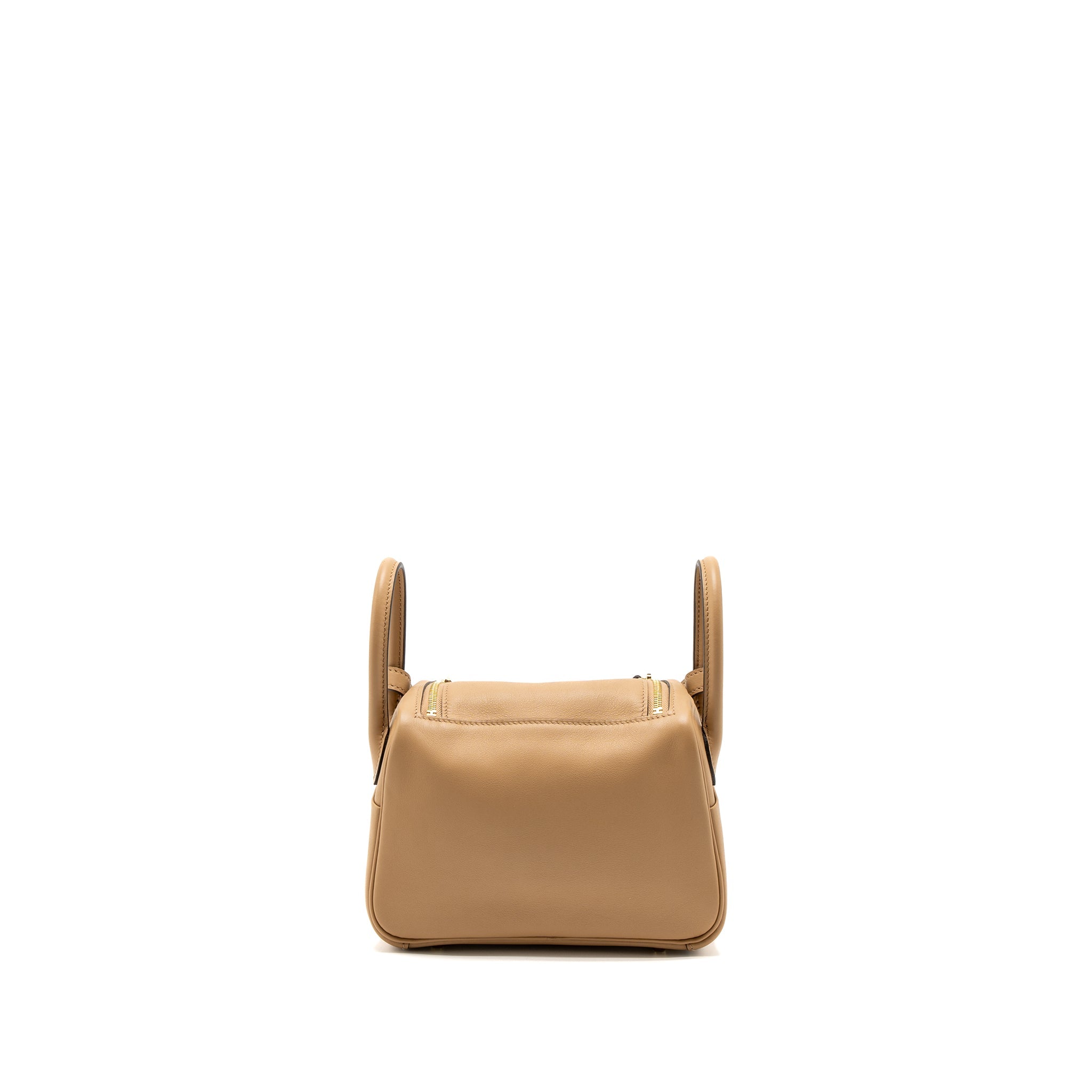 HERMES MINI LINDY SWIFT CHAI/MAUVE SYLVESTRE GHW