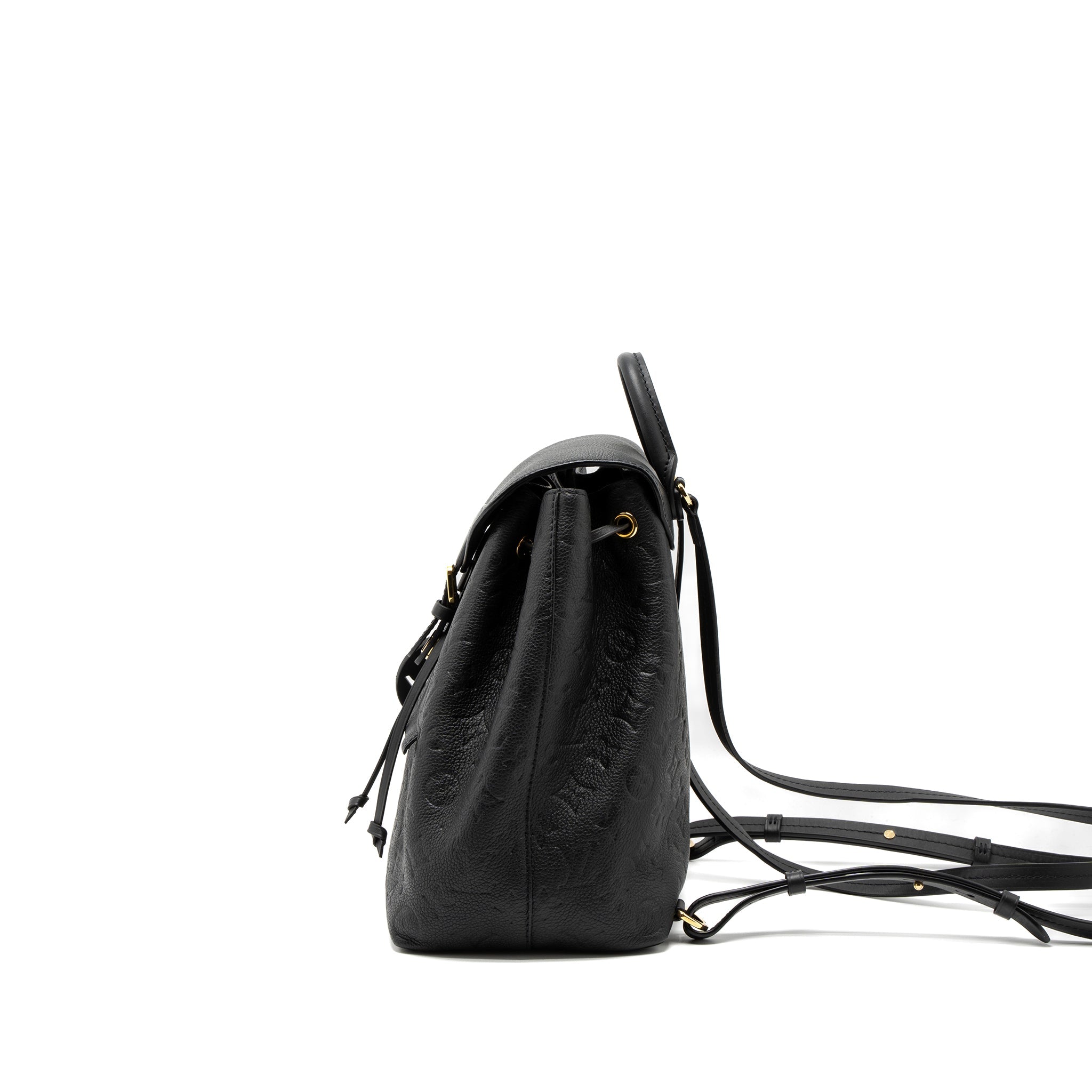 LOUIS VUITTON MONTSOURIS BACKPACK MONOGRAM EMPREINTE BLACK GHW (NEW VERSION)