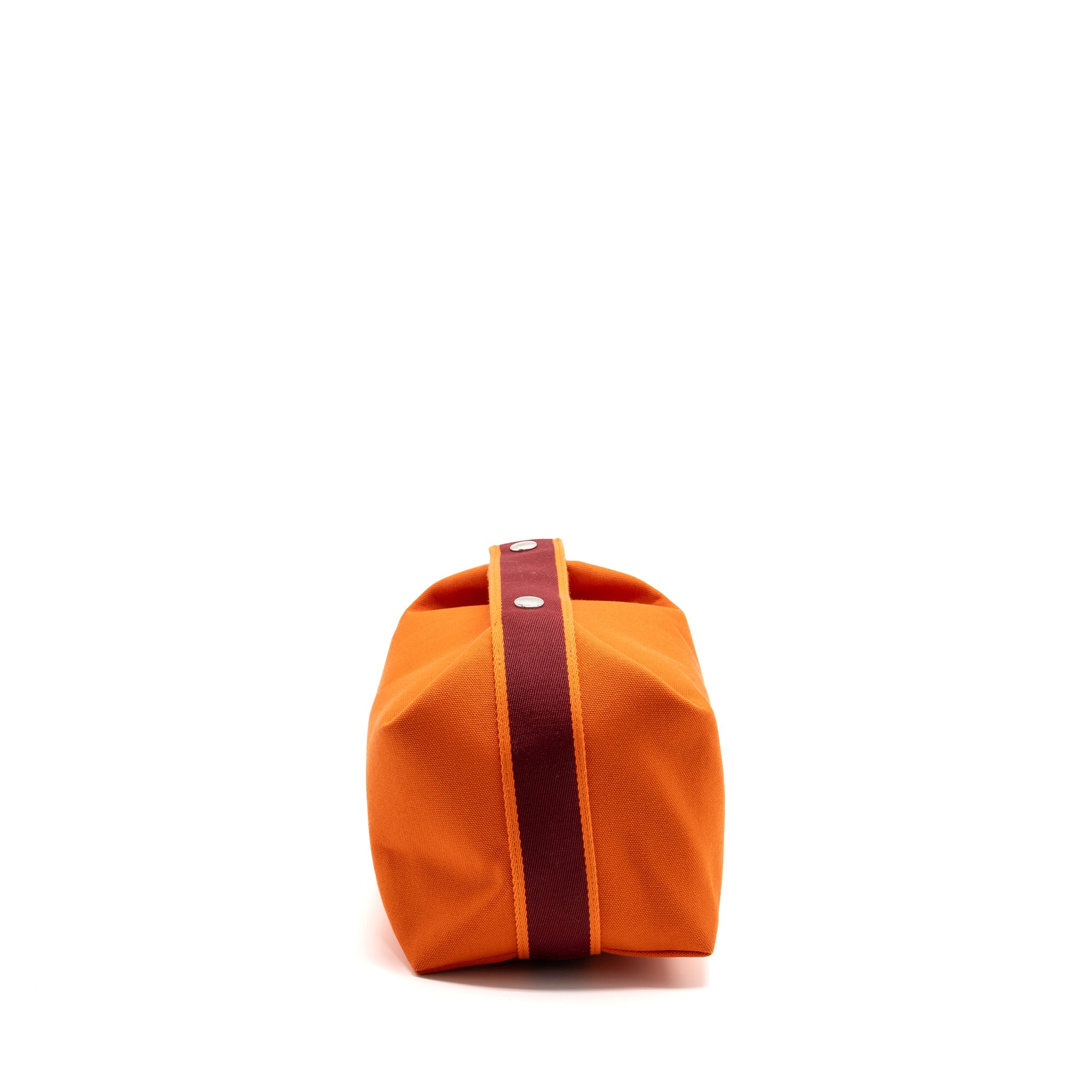 HERMES TROUSSE DE TOILETTE BRIDE A BRAC TRAVEL POUCH CANVAS ORANGE SHW