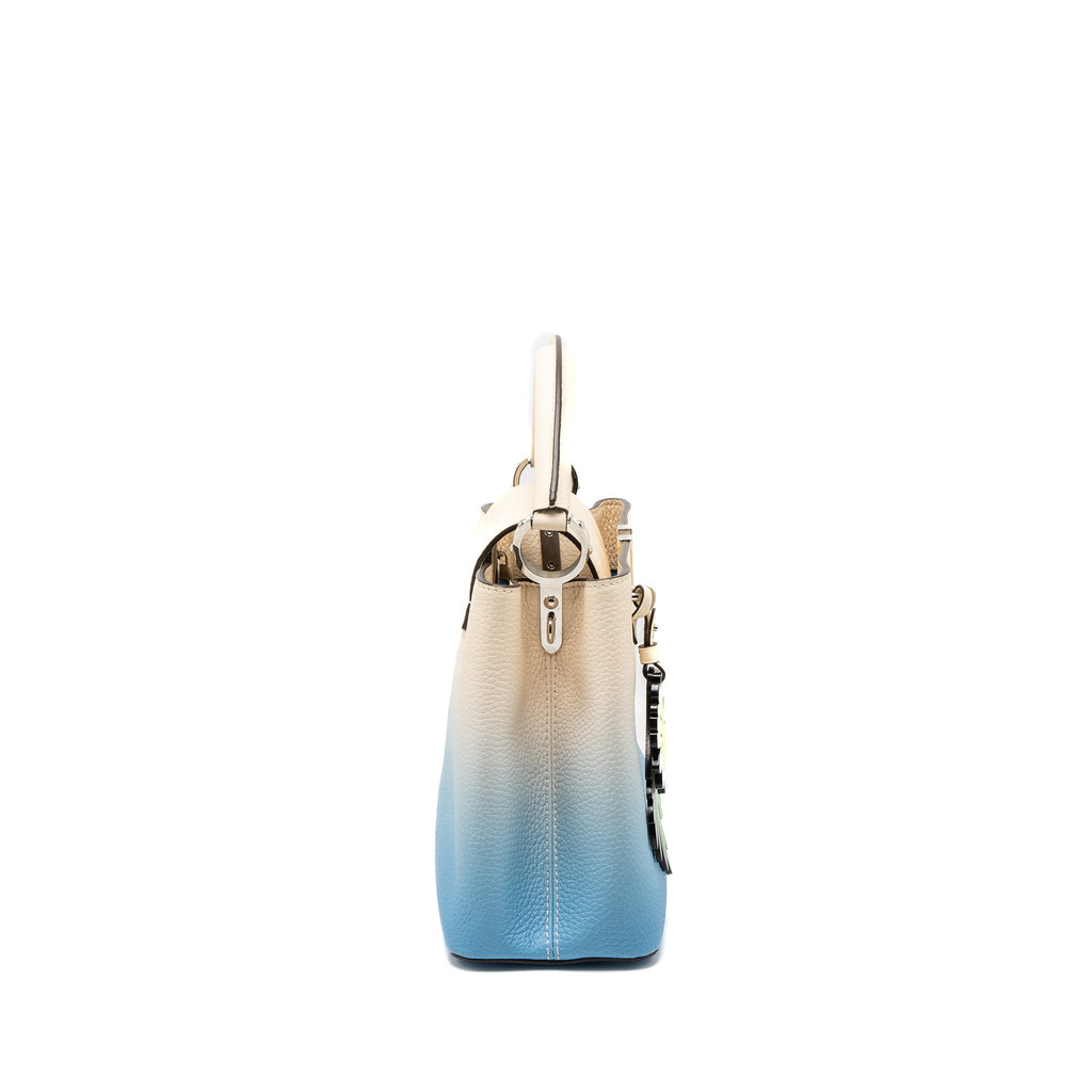 LOUIS VUITTON CAPUCINES MM TAURILLON OMBRÉ BLUE SHW (NEW VERSION)