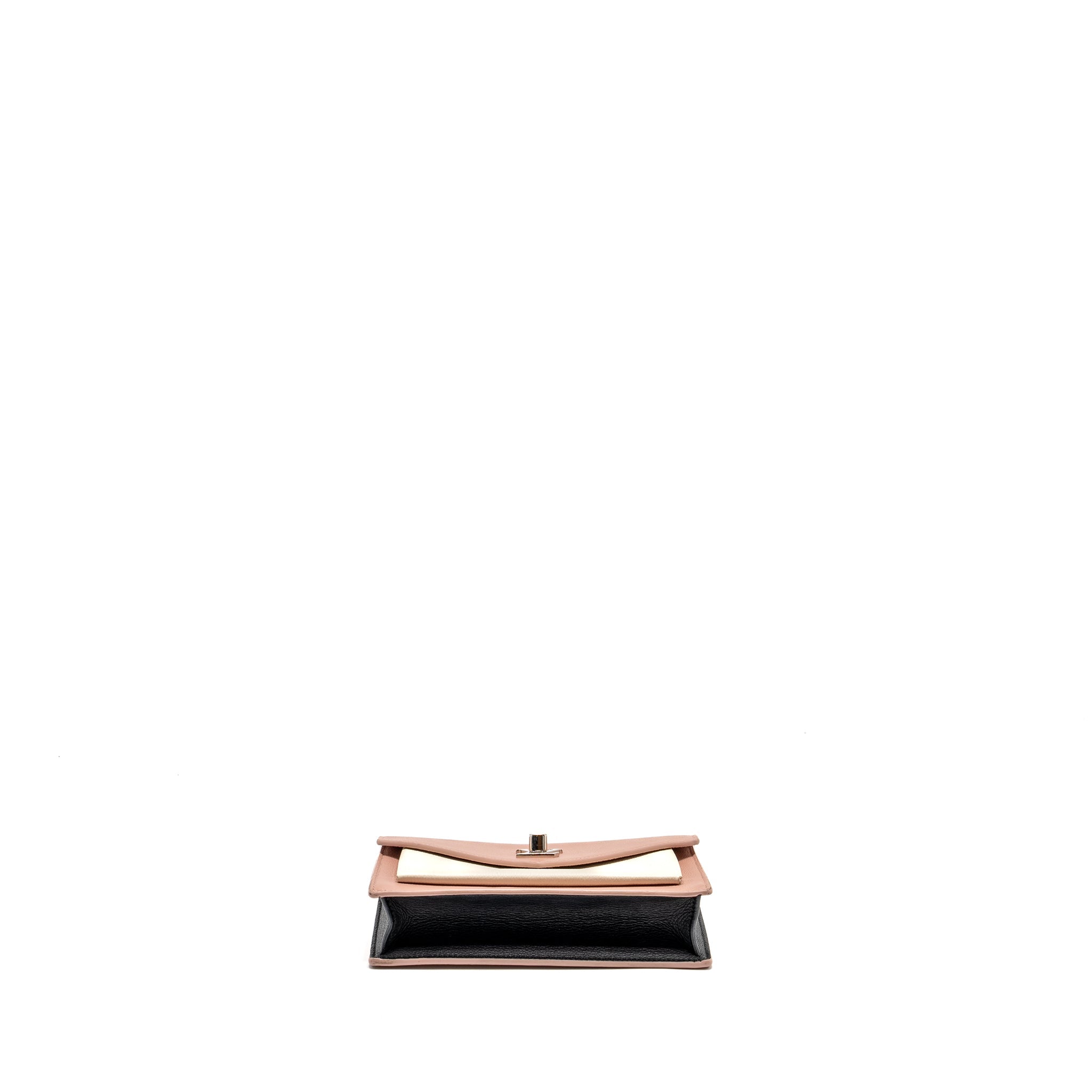 LOUIS VUITTON MY LOCK ME CHAIN POCHETTE CALFSKIN PINK/CREAMY WHITE SHW