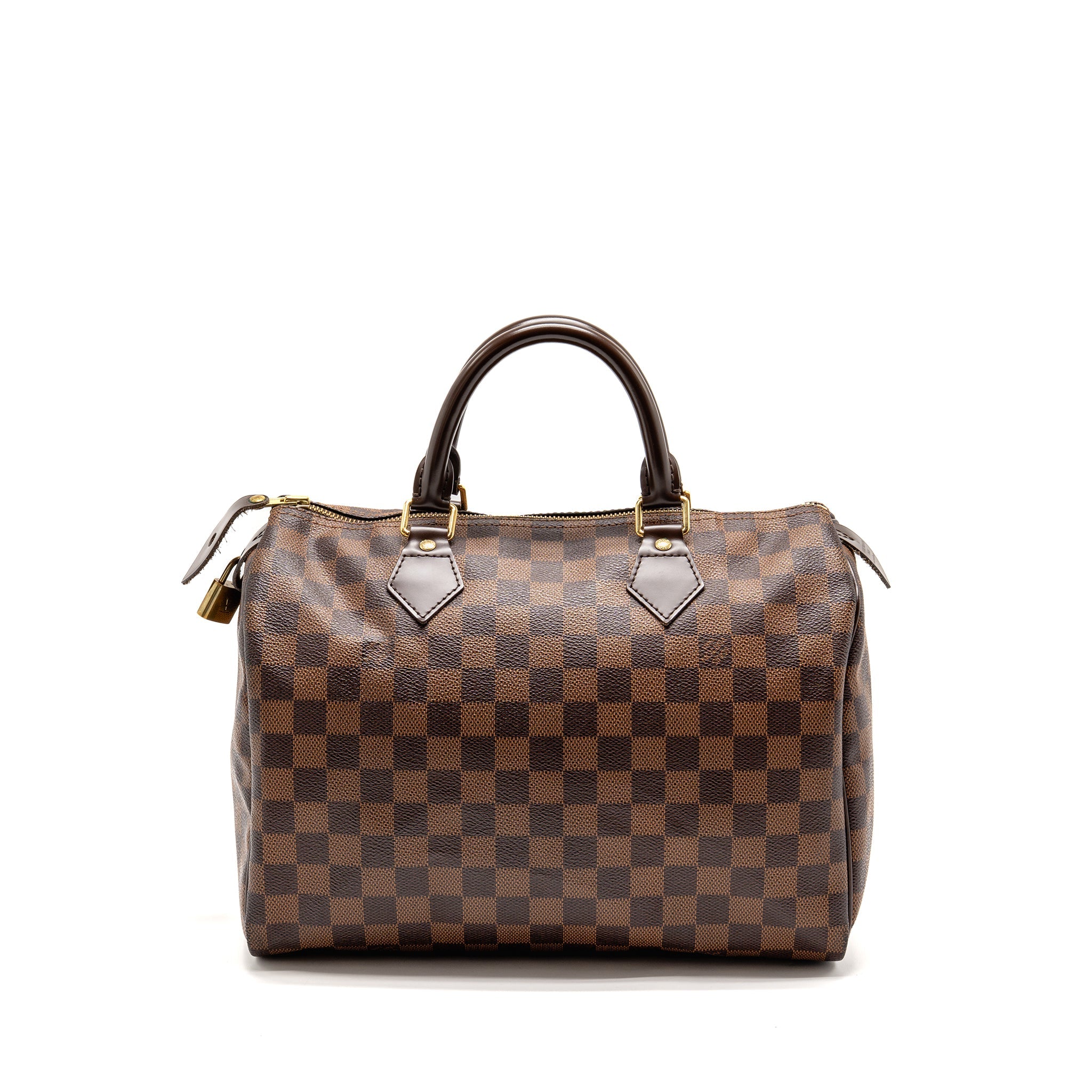 LOUIS VUITTON SPEEDY 30 DAMIER EBENE CANVAS GHW