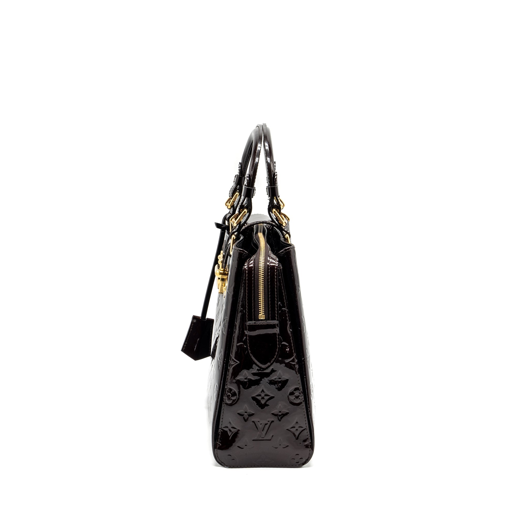 LOUIS VUITTON LARGE ZIP TOTE BAG PATENT LEATHER AMATANTE GHW