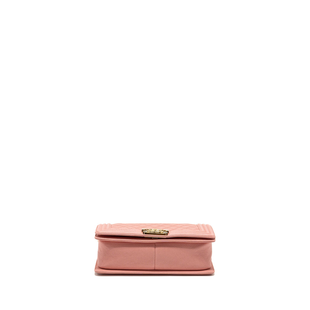 CHANEL MEDIUM BOY BAG CAVIAR PINK LGHW