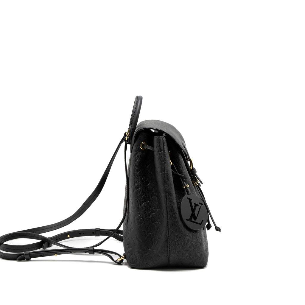 LOUIS VUITTON MONTSOURIS BACKPACK MONOGRAM EMPREINTE BLACK GHW (NEW VERSION)