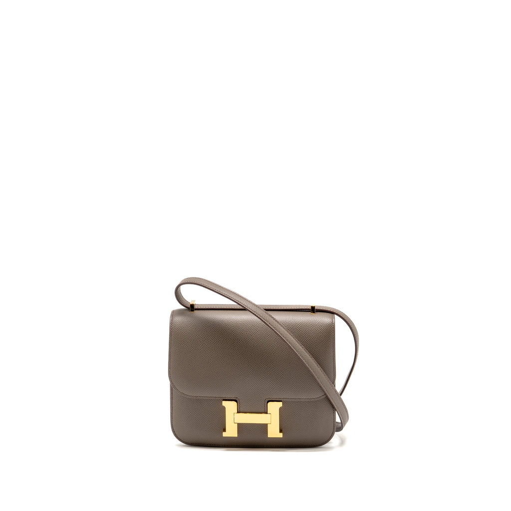 HERMES MINI CONSTANCE EPSOM GRIS ETAIN GHW