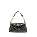 CHANEL VINTAGE WILD STITCH SHOULDER BAG CALFSKIN BLACK GHW