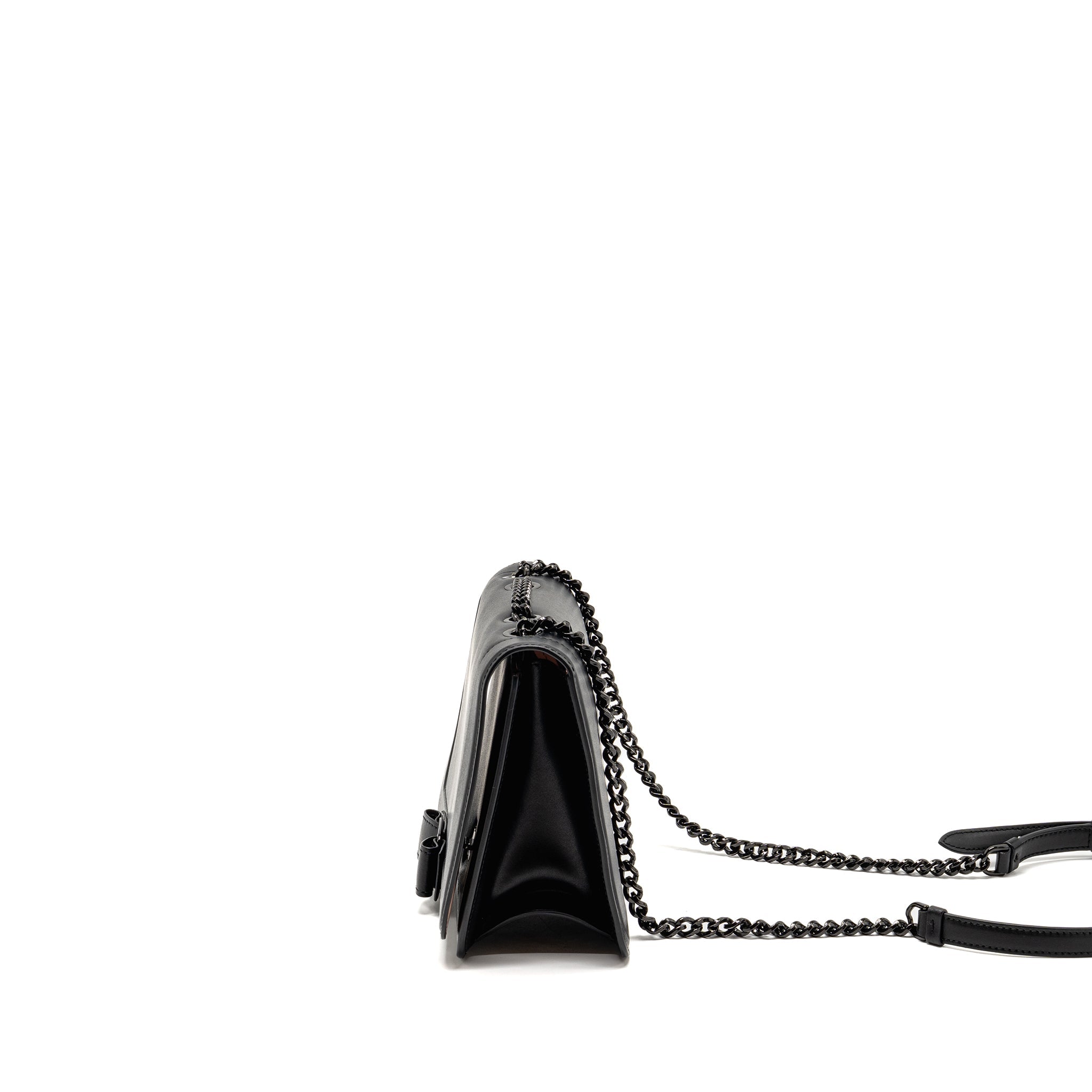 SALVATORE FERRAGAMO VARA BOW CROSSBODY FLAP BAG BLACK CALFSKIN BLACK HARDWARE