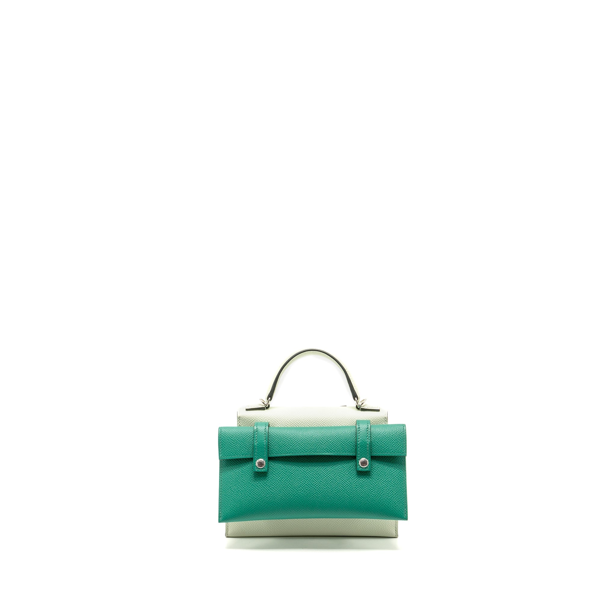 HERMES KELLY DOLE PICTO EPSOM VERT FIZZ / NATA / ROSE TEXAS SHW