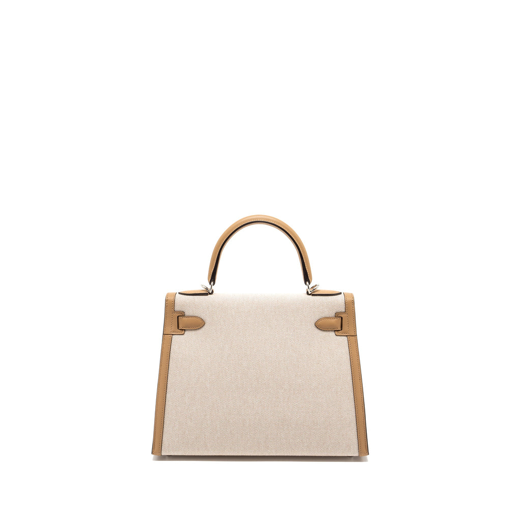 HERMES KELLY 28 SWIFT/CANVAS CHAI SHW