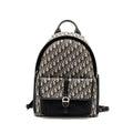 DIOR MEN’S BACKPACK DIOR OBLIQUE CANVAS / CALFSKIN BLUE / BLACK SHW