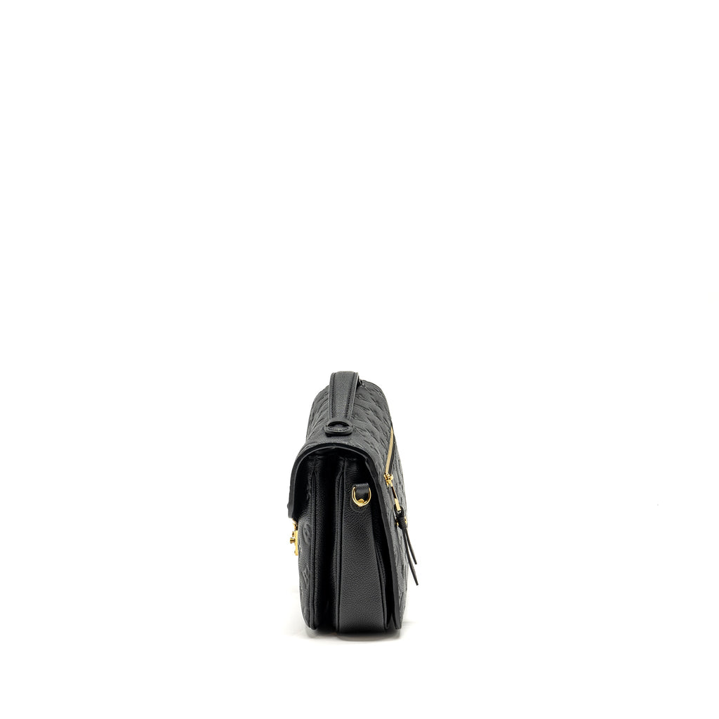 LOUIS VUITTON POCHETTE METIS MONOGRAM EMPREINTE BLACK GHW